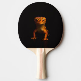 Zwarte 4 Luxe pingpongbat, Luipaardgekko Tafeltennisbatje