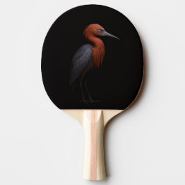 Zwarte 4 Luxe pingpongbat, Rode Amerikaanse Reiger Tafeltennisbatje