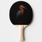 Zwarte 4 Luxe pingpongbat, Rode Amerikaanse Reiger Tafeltennisbatje (Voorkant)