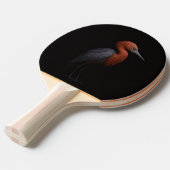 Zwarte 4 Luxe pingpongbat, Rode Amerikaanse Reiger Tafeltennisbatje (Voorkant Gekanteld)