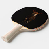 Zwarte 4 Luxe pingpongpaddle, Forest Okapi Tafeltennisbatje (Voorkant Gekanteld)