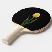 Zwarte 4 Luxe pingpongpaddle, Gouden Tulp Tafeltennisbatje (Voorkant Gekanteld)