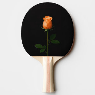 Zwarte 4 Luxe pingpongpaddle, Sunset Orange Roos Tafeltennisbatje