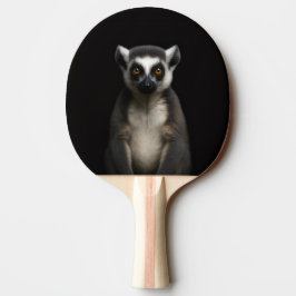 Zwarte 4 Luxe pingpongpaddle, Zachte Lemur Tafeltennisbatje