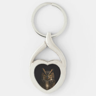 Zwarte 4 Luxe sleutelhanger met Gouden Oog Uil
