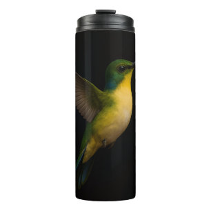 Zwarte 4 Luxe thermische tumbler met vliegende vog Thermosbeker