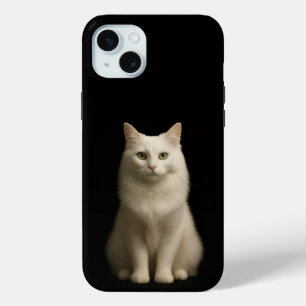 Zwarte 4 Luxe, Turkse Angorakat iPhone 15 Mini Hoesje