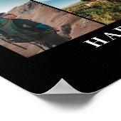 Zwarte A Leven Goed Geleid 17 Foto Collage Herdenk Poster (Hoek)