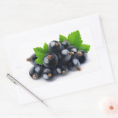 Zwarte aaltjes rechthoekige sticker (Envelop)