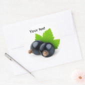 Zwarte aaltjes ronde sticker (Envelop)