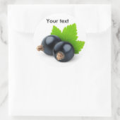 Zwarte aaltjes ronde sticker (Tas)