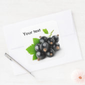 Zwarte aaltjes vierkante sticker (Envelop)