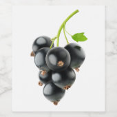 Zwarte aaltjes wijn etiket (Enkel label)