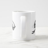 Zwarte aamshaai grote koffiekop (Achterkant)