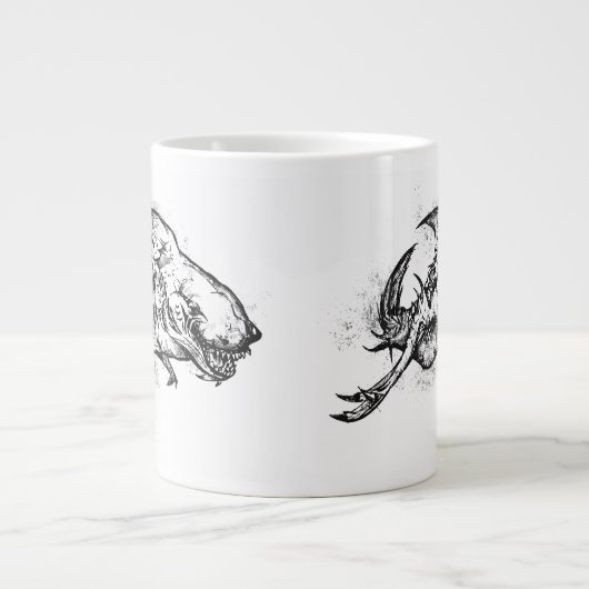 Zwarte aamshaai grote koffiekop (Voorkant)