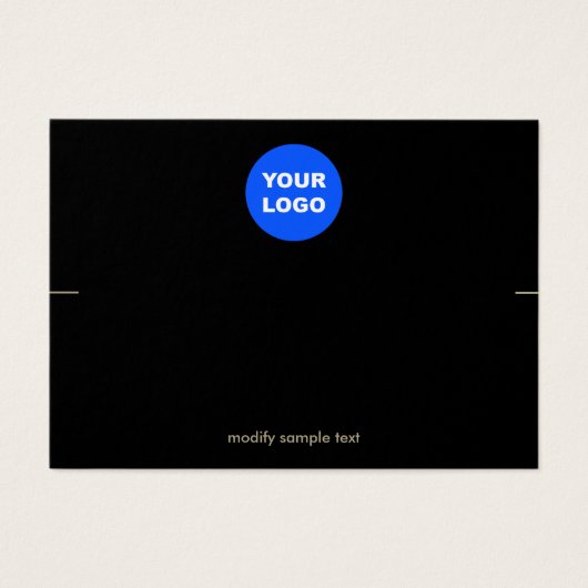 Zwarte Aangepast Voeg je Logo-armbandbreedteweerga Visitekaartje (Voorkant)