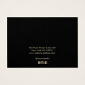 Zwarte Aangepast Voeg je Logo-armbandbreedteweerga Visitekaartje (Achterkant)