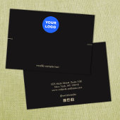 Zwarte Aangepast Voeg je Logo-armbandbreedteweerga Visitekaartje