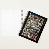 Zwarte aangepaste 54 foto collage planner (Display)