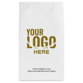 Zwarte aangepaste cadeautas bedrijfslogo bulk (Achterkant)