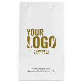 Zwarte aangepaste cadeautas bedrijfslogo bulk (Voorkant)