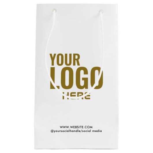 Zwarte aangepaste cadeautas bedrijfslogo bulk (Voorkant)