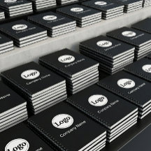 Zwarte Aangepaste Logo Merkidentiteit Zakelijke Pr