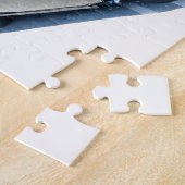 Zwarte, aangepaste POW klassieke auto Legpuzzel (Zijkant)