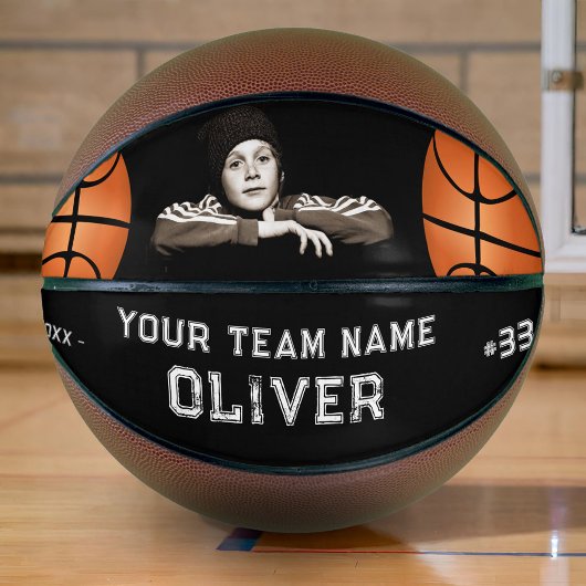 Zwarte aangepaste speler naam nummer aandenken fot basketbal