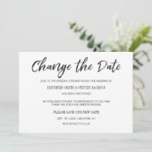 Zwarte Aankondiging Uitstel Wijziging Datum (Staand voorkant)