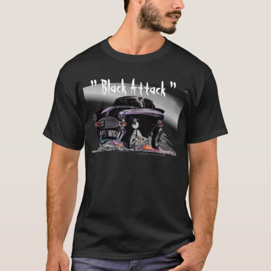 "Zwarte aanval" T-shirt (Voorkant)