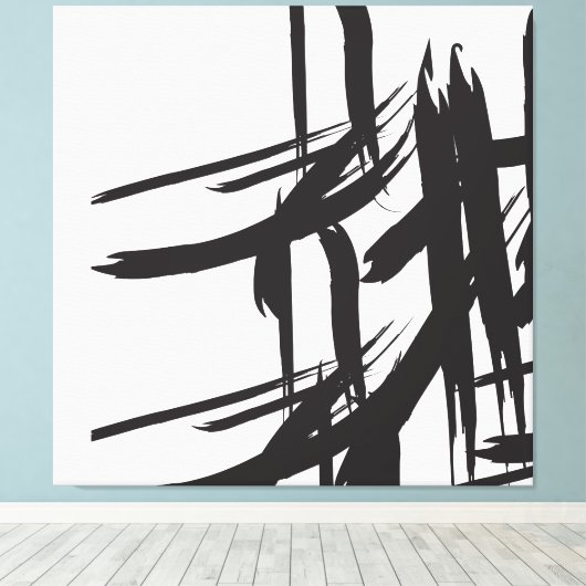 Zwarte aanvallen van ©Lorena Depante Canvas Afdruk (Insitu (Houten vloer))