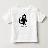 Zwarte aap kinder shirts (Voorkant)