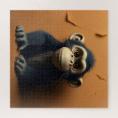 Zwarte aap legpuzzel (Horizontaal)