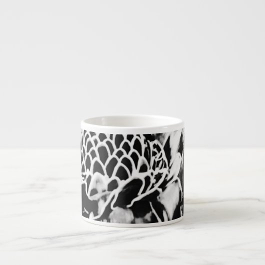 Zwarte Aardbei Cappuccino/Espresso Porselein Mok (Voorkant)