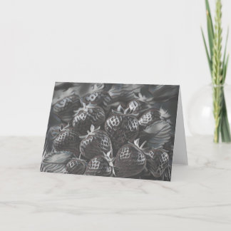Zwarte Aardbeien Briefkaart