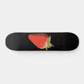 Zwarte aardbeiskateboard persoonlijk skateboard (Horizontaal)