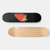 Zwarte aardbeiskateboard persoonlijk skateboard (Horizontaal)