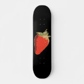 Zwarte aardbeiskateboard persoonlijk skateboard (Voorkant)