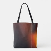 Zwarte abstracte achtergrond. Fotoeffect. Retrofie Tote Bag (Achterkant)