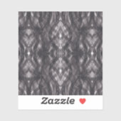 Zwarte Abstracte Aquarel Kunst Sticker (Vel)