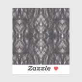 Zwarte Abstracte Aquarel Kunst Sticker (Vel)