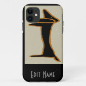 Zwarte Abstracte Dachshund Case-Mate iPhone Case (Achterkant)