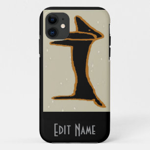 Zwarte Abstracte Dachshund Case-Mate iPhone Case