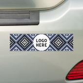 Zwarte Abstracte Etnische Geometrische Patronen me Bumpersticker (Op auto)