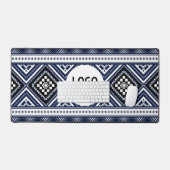 Zwarte Abstracte etnische geometrische patronen me Bureaumat (Keyboard & Muis)