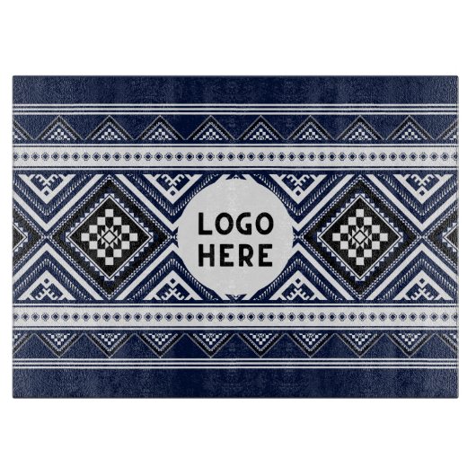 Zwarte Abstracte etnische geometrische patronen me Snijplank (Voorkant)