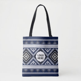 Zwarte Abstracte etnische geometrische patronen me Tote Bag