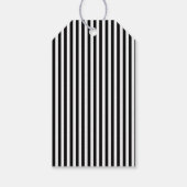 Zwarte Abstracte kerstboom met streep Cadeaulabel (Achterkant)