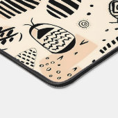 Zwarte Abstracte patronen Bureaumat (Hoek)